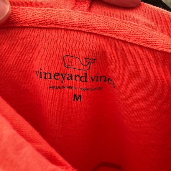 Vineyard Vines tshirt hoodie, coral hoodie, size medium - Picture 4 of 9